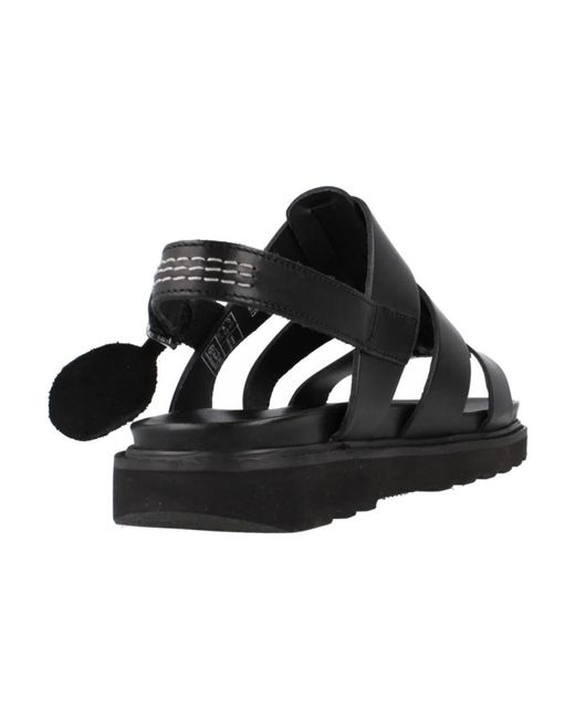 Shoes > sandals > flat sandals Kickers en coloris Black