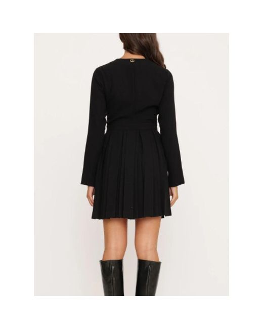 Short Dresses Twinset de color Black
