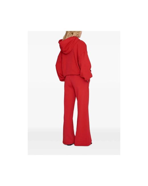 Anine Bing Red Wide Trousers