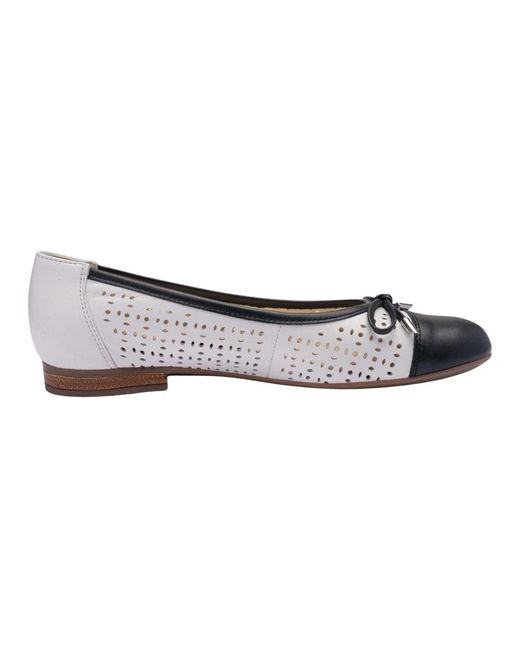 Ara Gray Ballerina Shoes