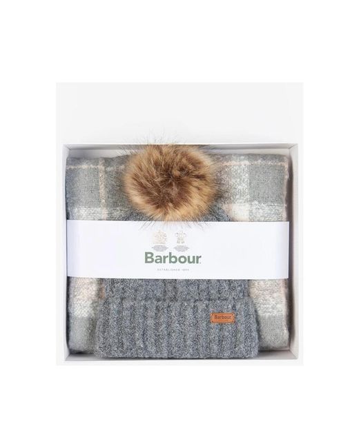 Barbour Gray Winter Scarves
