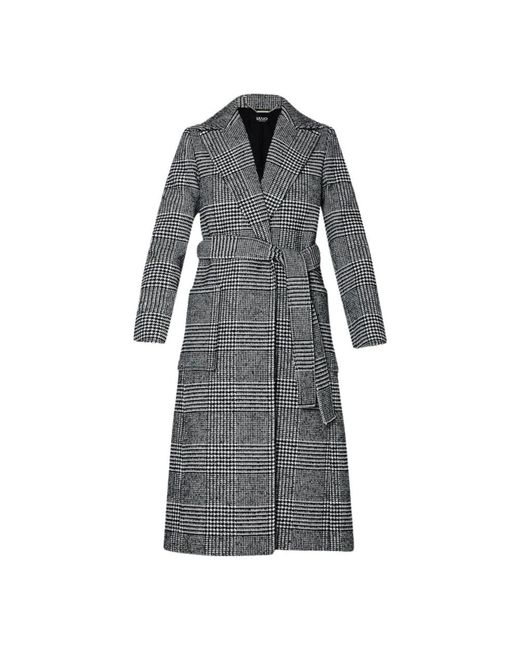 Liu Jo Gray Belted Coats