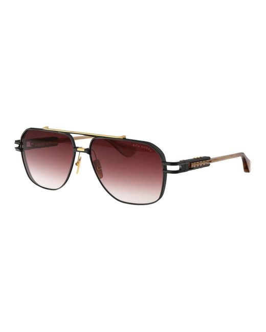 Dita Eyewear Brown Stilvolle kudru sonnenbrille für den sommer