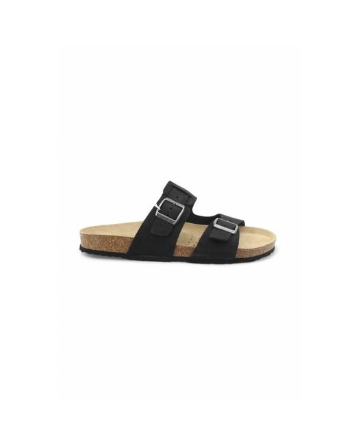 Geox Black Sliders for men