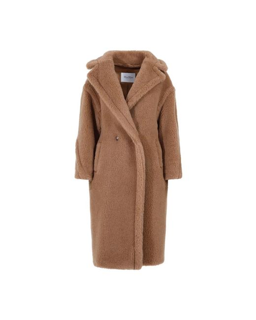 Double-Breasted Coats Max Mara de color Brown