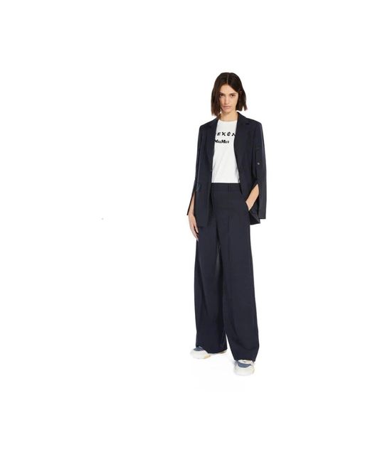 Weekend by Maxmara Black Blaue Weite Visivo Hose