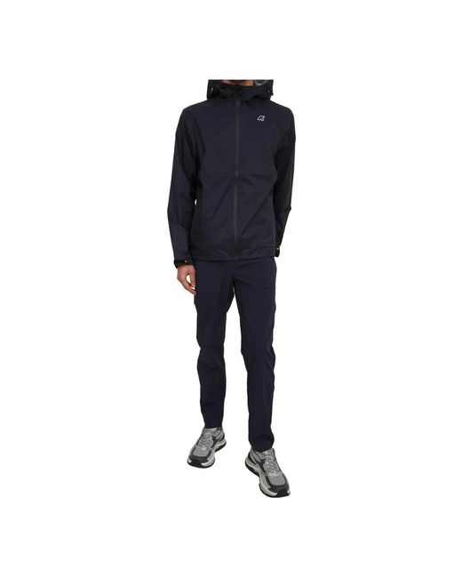 K-Way Blue Rain Jackets for men