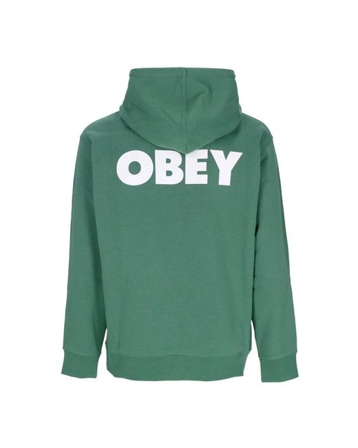 Obey Leichter Palmblatt Kapuzenpullover in Green für Herren