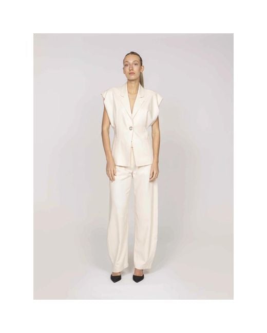 Pinko Natural Wide Trousers