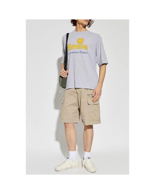 DSquared² Tops ,Grijs ,Katoen T-Shirt Met Vintage-Effect in het Gray voor heren
