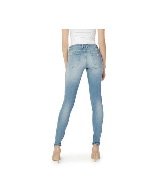 Skinny Jeans Guess de color Blue