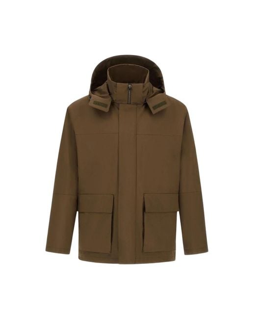 Herno Green Winter Jackets for men
