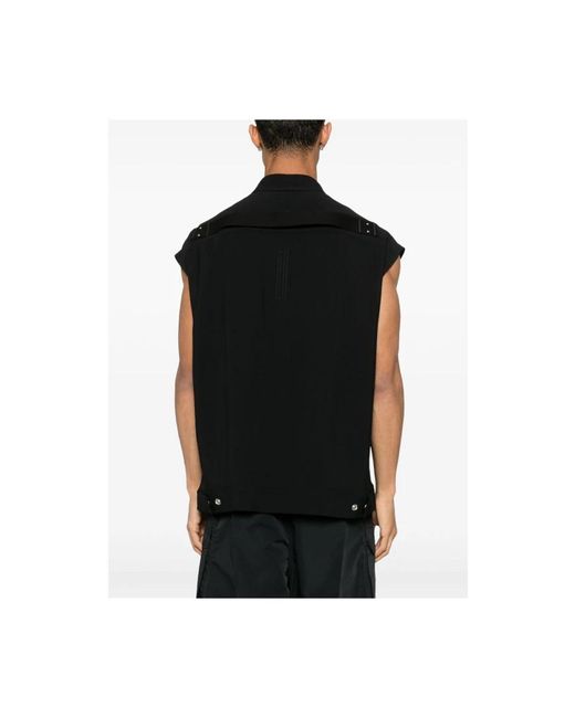 Vests Rick Owens de hombre de color Black
