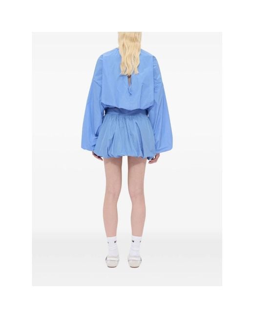 MSGM Blue Short Skirts