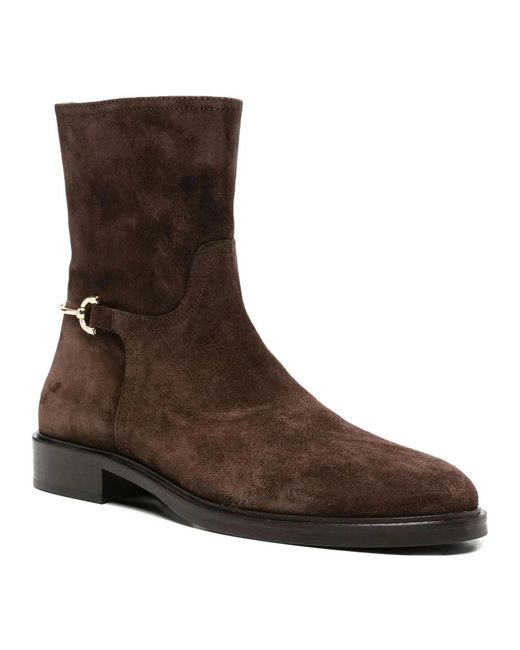 ADRIANNA FERETTI Brown Ankle Boots