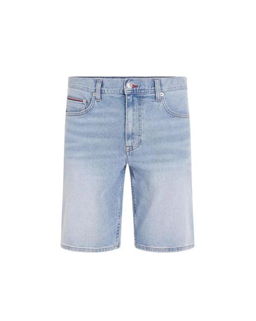 Tommy Hilfiger Blaue denim-shorts für männer in Blue für Herren