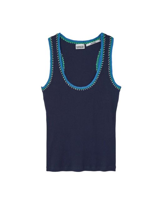Sleeveless Tops di Essentiel Antwerp in Blue