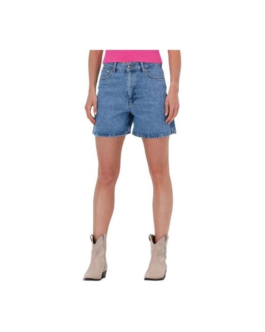 Gestuz Denagz Hw Shortsor Blauw Jeans Shorts in het Blue