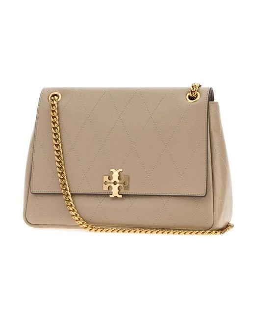 Tory Burch Natural Shoulder Bags
