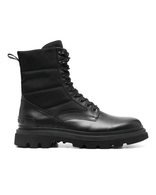 Stivale da combattimento nero di Woolrich in Black da Uomo