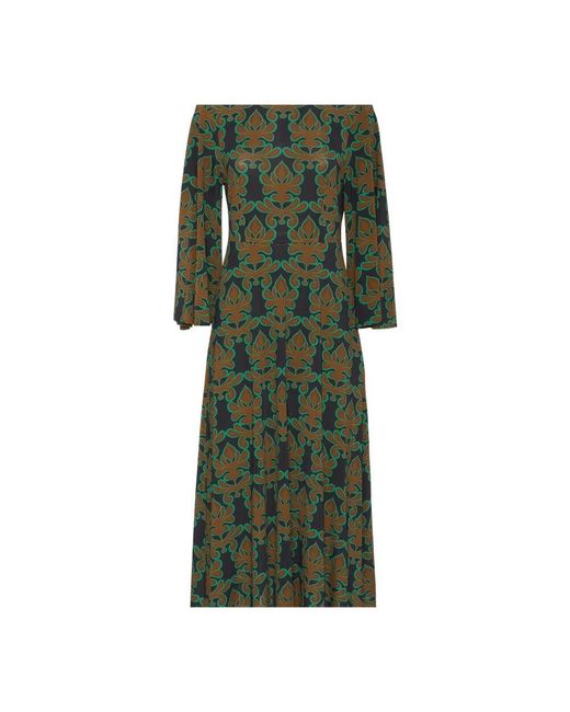 LaDoubleJ Green Sorella Midi Kleid