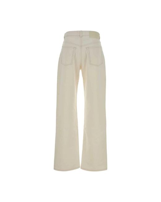 AMI Wide Jeans in het Natural