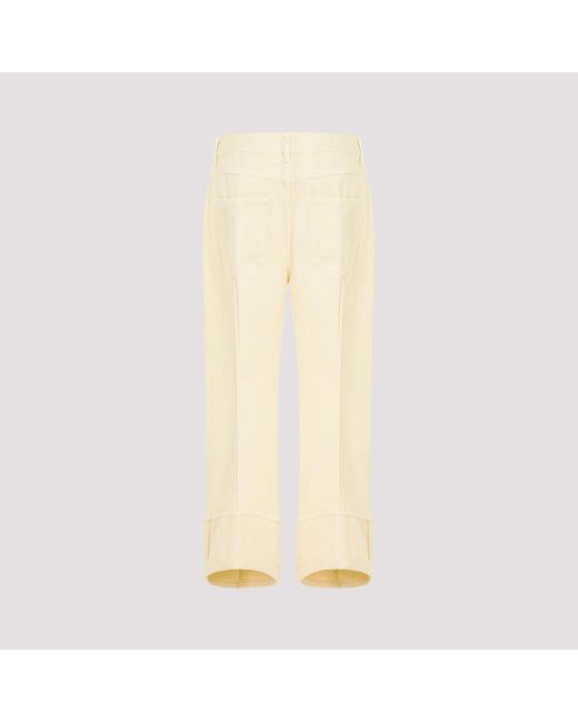 Trousers > wide trousers Bottega Veneta en coloris Natural