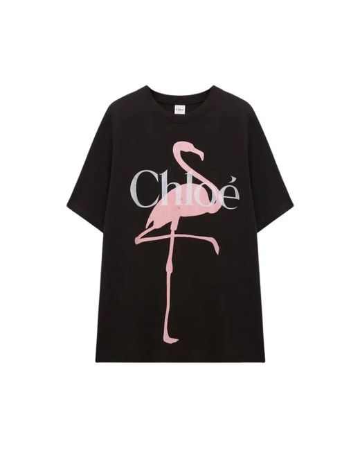 Chloé T-Shirt E26 in het Black