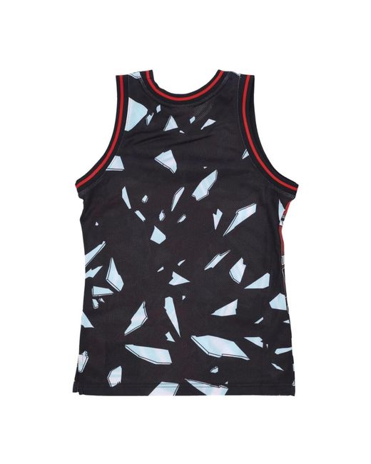 Mitchell & Ness Fitness ,Veelkleurig ,Polyester Chicago Bulls Basketball Tank Top in het Red voor heren