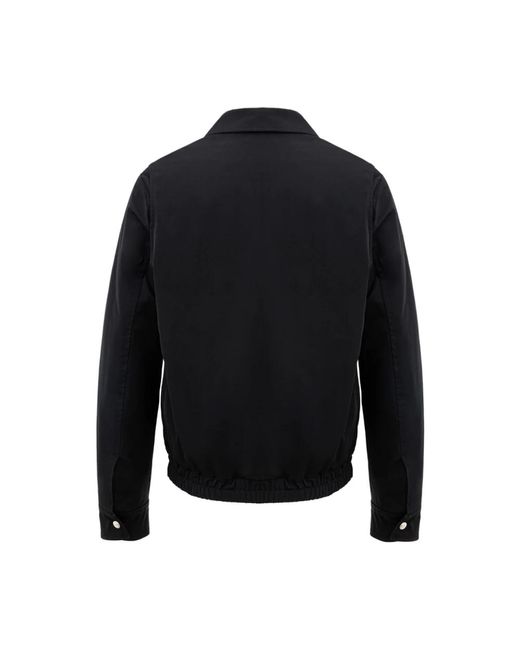 AMI Schwarze Bomberjacke Aus Technischem Stoff in Black für Herren