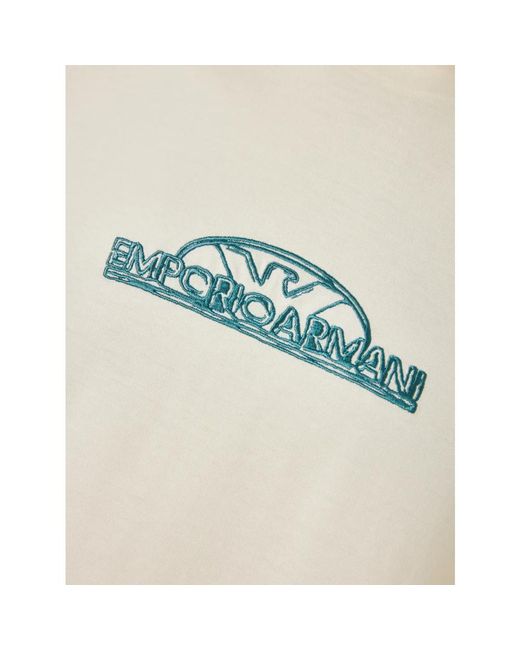 Emporio Armani Baumwoll t-shirt mit 3d design in White für Herren