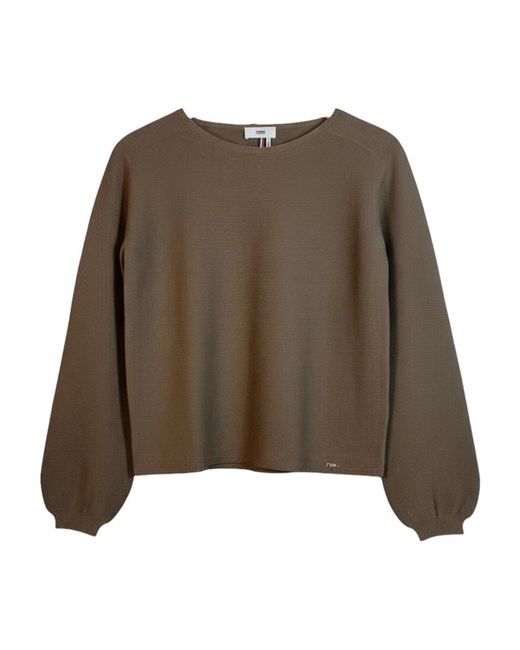 Cinque Ciellas Fijngebreide Pullover in het Green