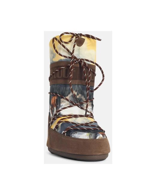 Moon Boot Brown Icon High Postcard Boots