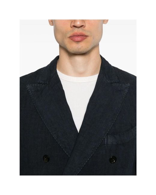 Boglioli Black Double Breasted Suits for men