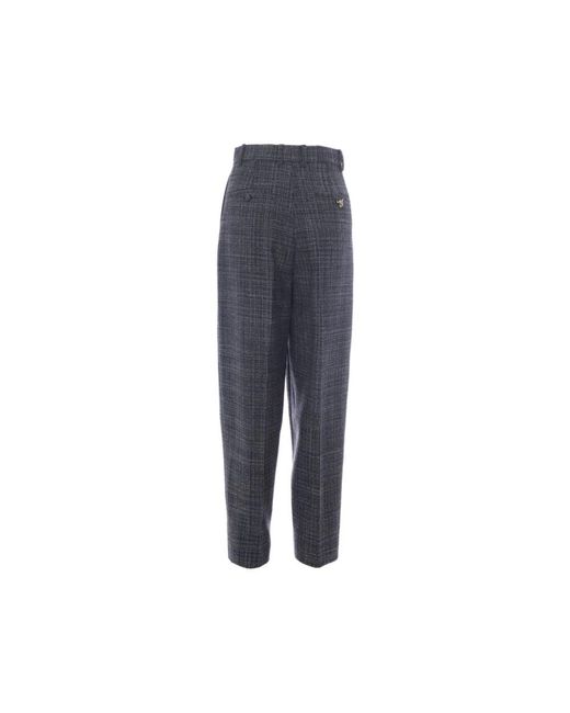 Fabiana Filippi Blue Straight Trousers