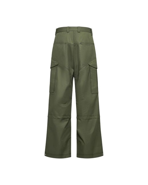 Off-White c/o Virgil Abloh Green Straight Trousers for men