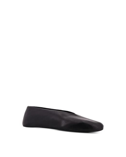 The Row Black Ballerina Shoes