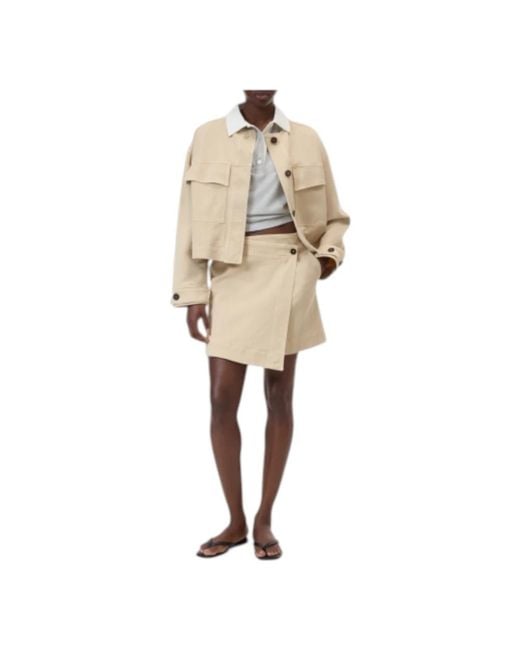 Closed Short Skirts in het Brown