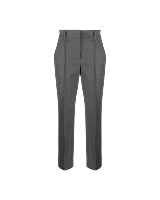 Brunello Cucinelli Gray Cropped Trousers