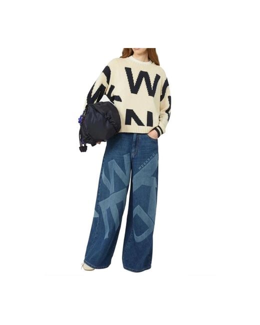 Weekend by Maxmara Blue Wide Jeans