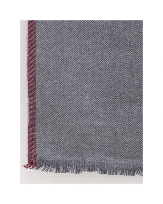 Brunello Cucinelli Gray Winter Scarves for men