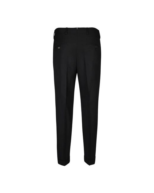 Dell'Oglio Black Slim-Fit Trousers for men