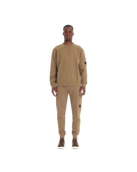 C P Company Brauner resist dyed pullover in Green für Herren