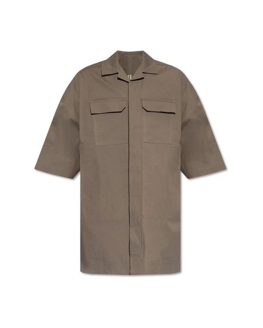 Rick Owens Brown Short Sleeve Shirts for men