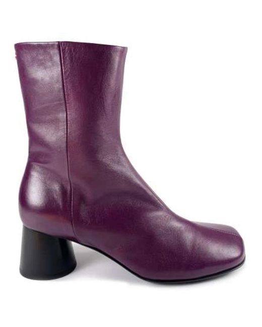 Halmanera Purple Heeled Boots