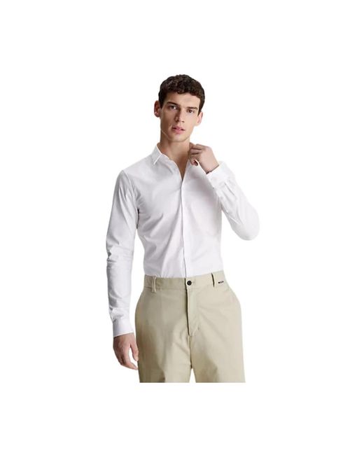 Calvin Klein White Formal Shirts for men
