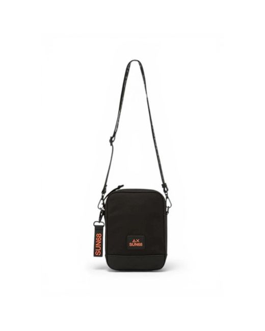 Sun 68 Black Cross Body Messenger for men