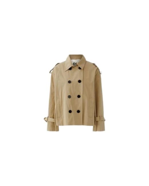 Ouí Natural Double-Breasted Coats