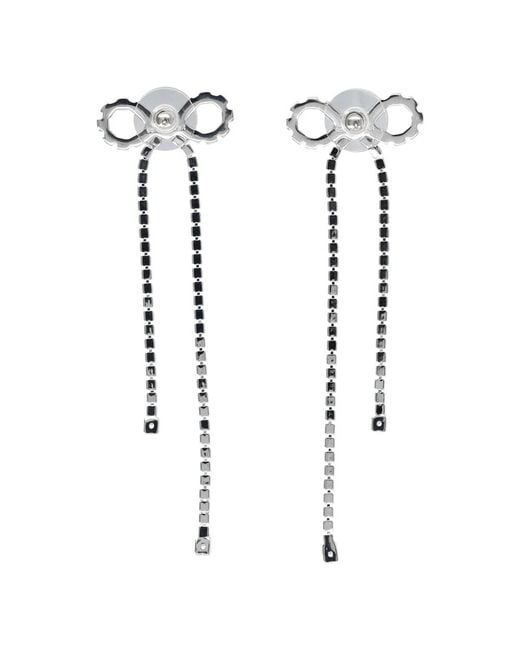 Self-Portrait White Earrings