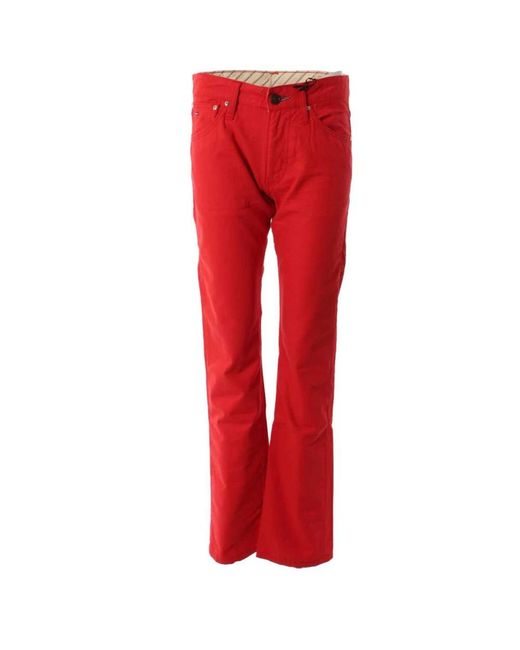 Tommy Hilfiger Red Straight Jeans